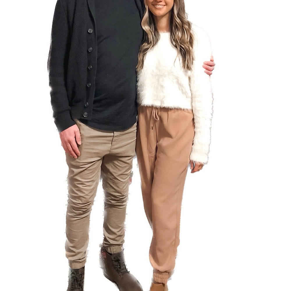 Express High Rise Tan Jogger Style Dress Pants - Size S